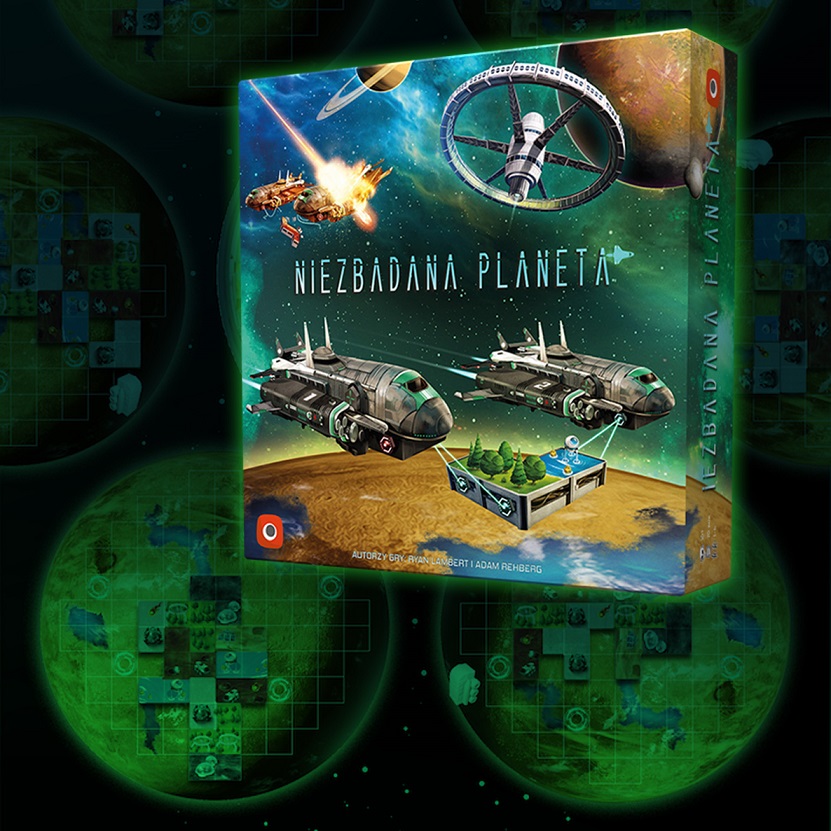 obrazek prezentujący projekt okładki gry Niezbadana Planeta