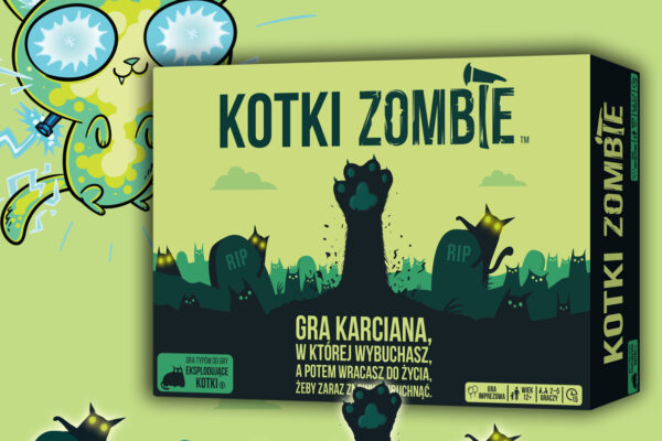 Eksplodujące Kotki: Zombie - pudełko gry.