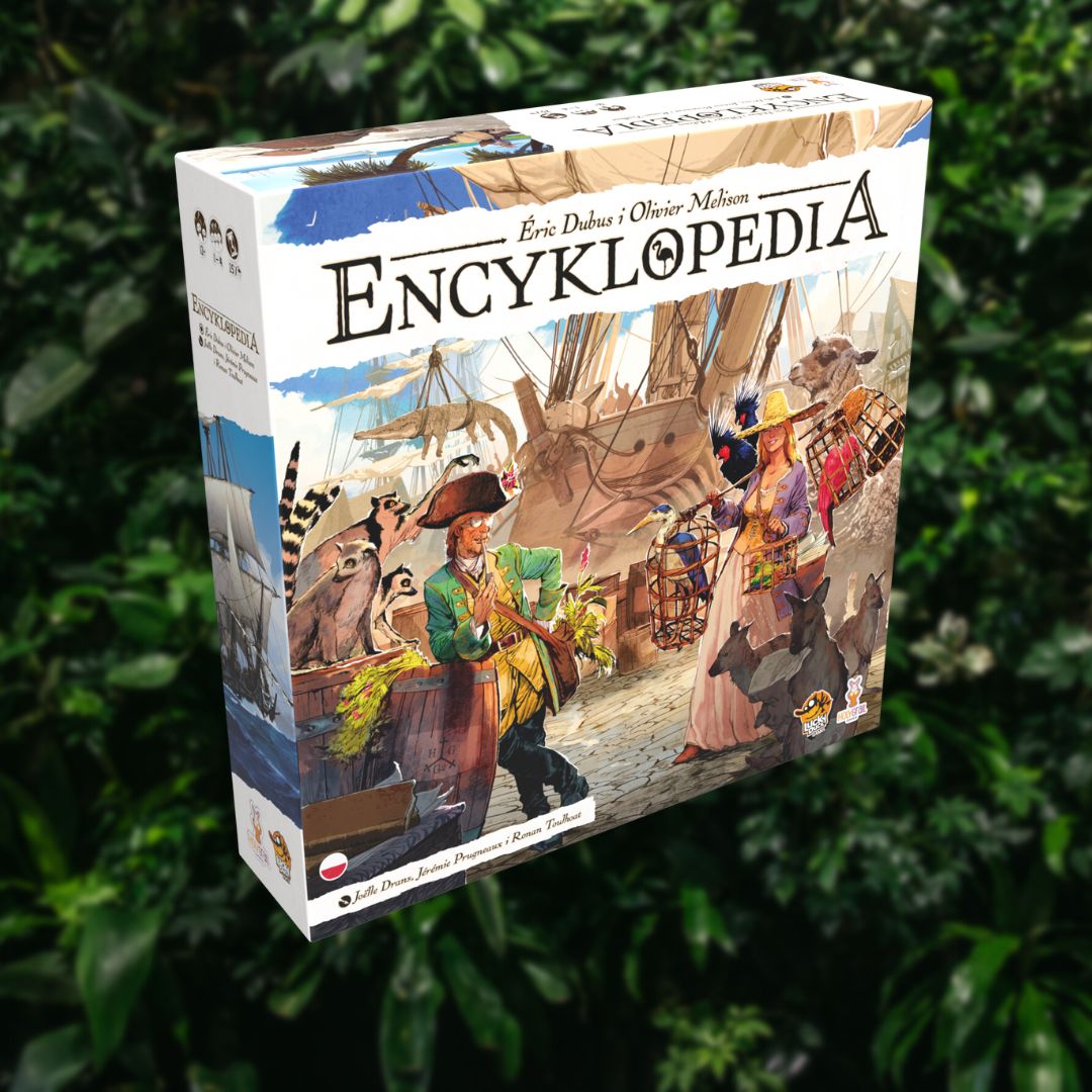 Gra planszowa Encyklopedia - okładka pudełka.