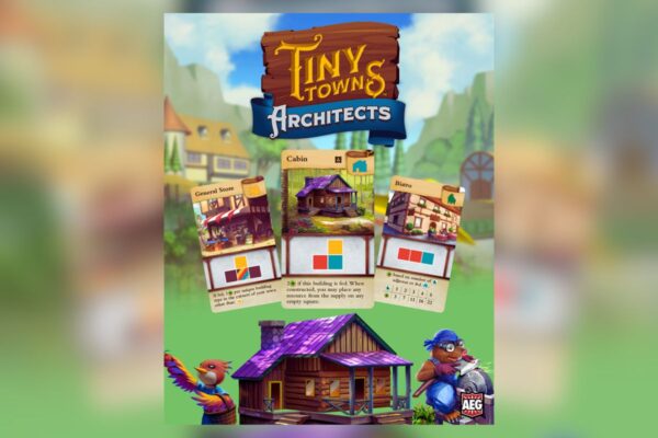 Tiny Towns Architects - elementy i logo gry