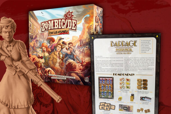 Zombicide: Żywi lub Nieumarli oraz Barrage: Afera na Nilu - pudełka