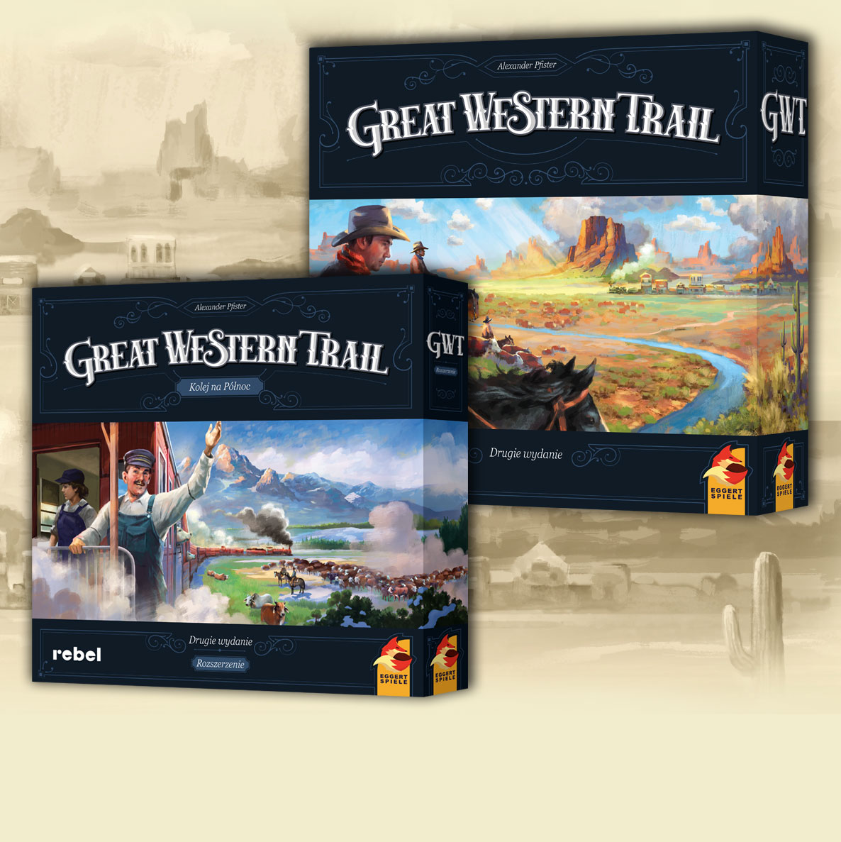Kolej na północ i Great Western Trail 2. ed. - pudełka