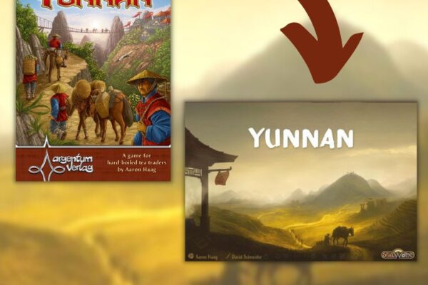 Gra Yunnan - okładki starej i nowej edycji