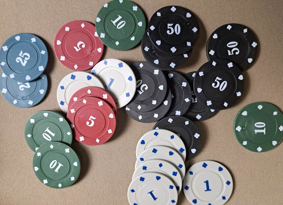 monety do pokera i gier planszowych