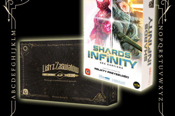 Listy z Zaświatów oraz Shards of Infinity - pudełka