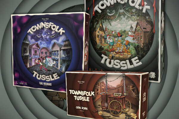 Townsfolk Tussle - pudełka gry podstawowej i dodatków