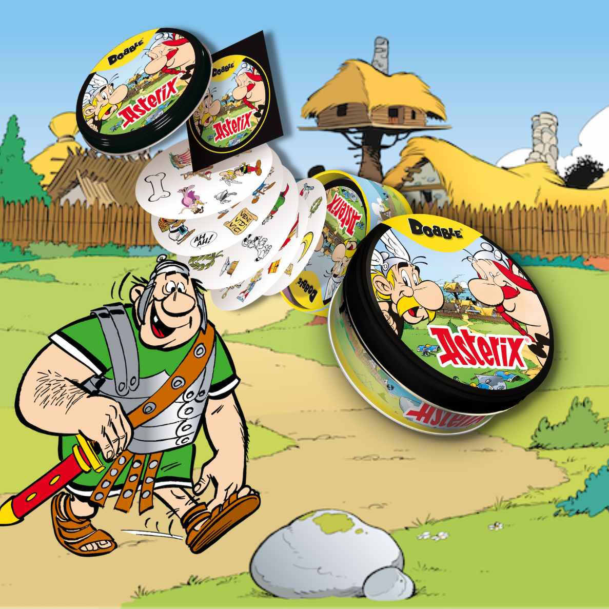 Dobble Asterix - pudełko i komponenty