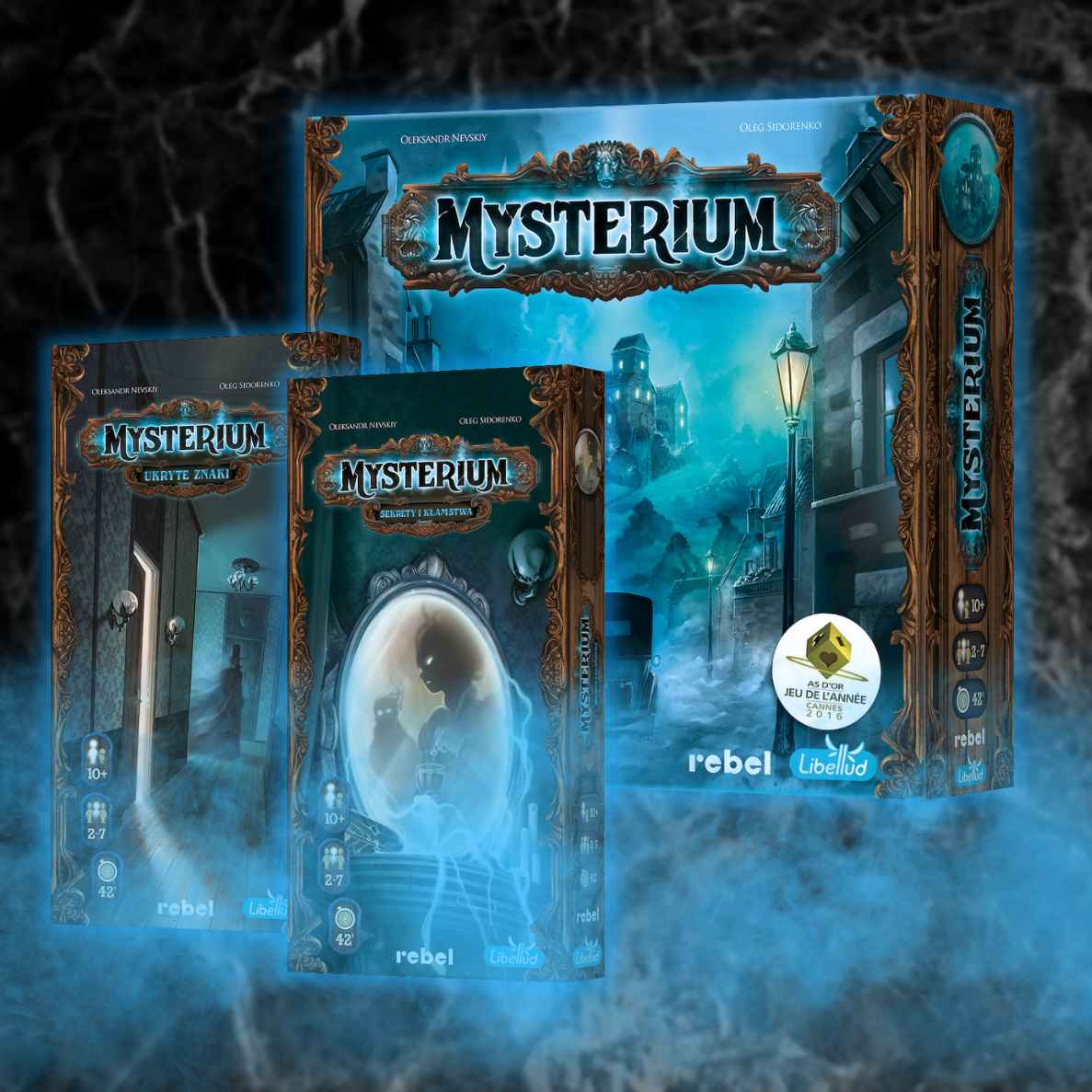 Mysterium - pudełko gry podstawowej oraz dodatków