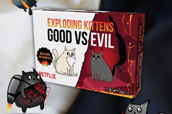 pudełko gry eksplodujące kotki: dobro vs zło