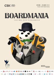 Boardmania - plakat z patronami