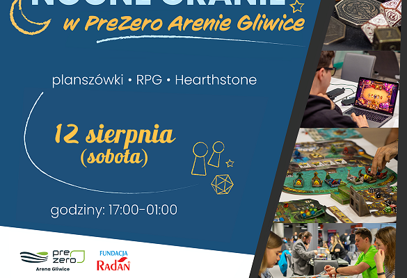 Nocne Granie w PreZero Arenie Gliwice. Plakat