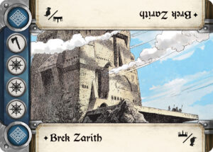 jedna z kart lokacji w grze Thorgal gra karciana