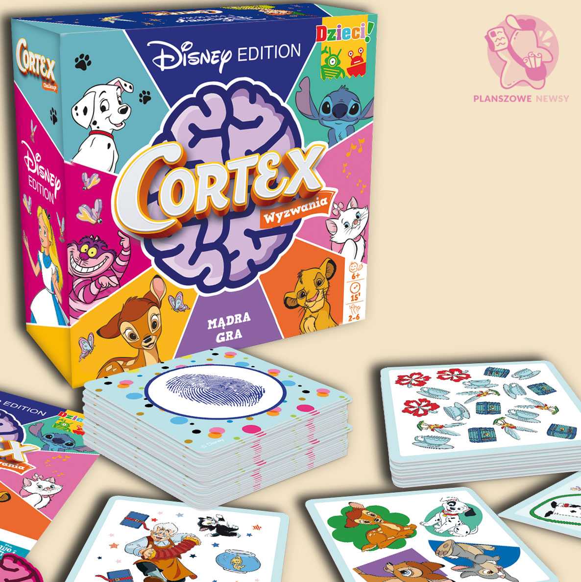 Cortex Disney - pudełko i elementy