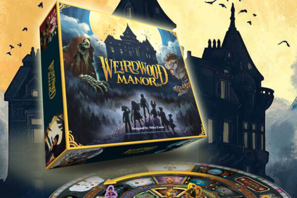 Weirdwood Manor - elementy gry i pudełko