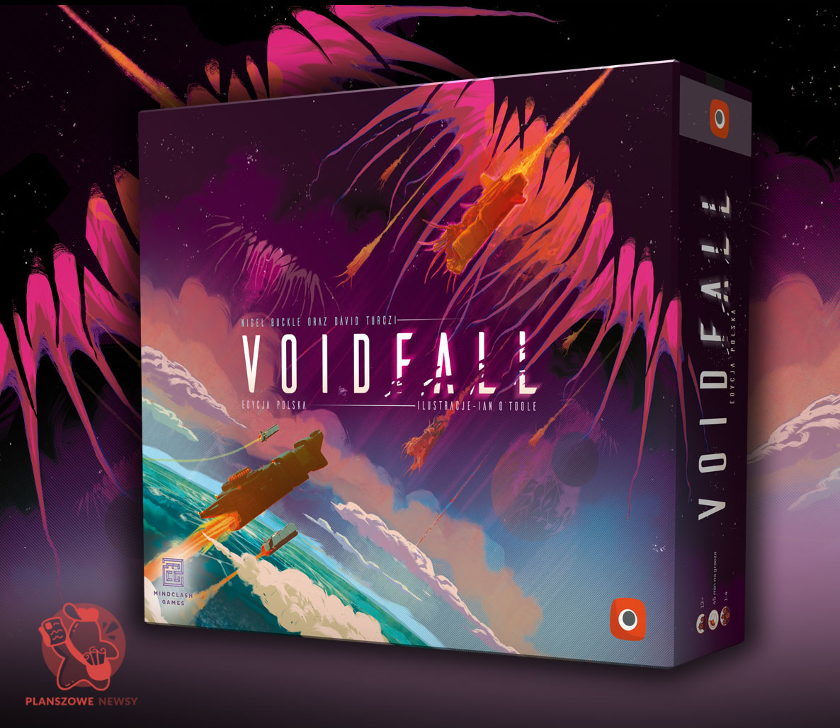 pudełko polskiej edycji gry Voidfall