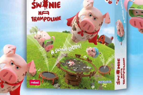 Świnie na trampolinie - pudełko