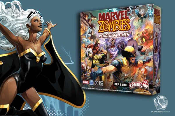 grafika prezentująca pudełko Marvel Zombies Rewolucja X-men