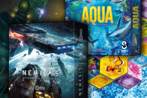 Nemesis: Pokłosie oraz Aqua: Bioróżnorodność w oceanach - pudełka