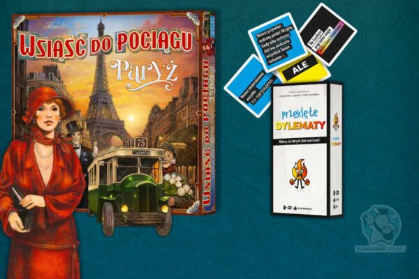 pudełka gier wsiąść do pociągu paryż oraz piekielne dylematy