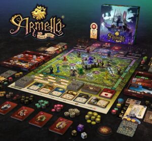 Armello: The Board Game. okładka i komponenty
