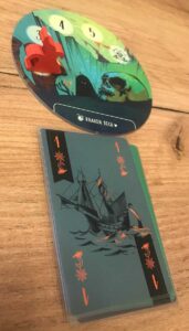 Przygotowana plansza i karty Krakena do gry Sail