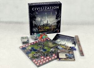 pudełko i elementy gry Civilization Nowy początek - przedsprzedaż