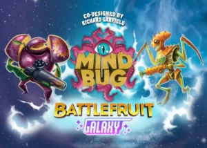 okładka samodzielnej gry Mindbug: Battlefruit Galaxy - plany wydawnicze