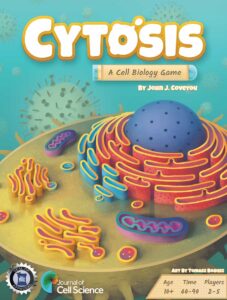 Okładka gry Cytosis - inna gra edukacyjna o budowie komórki wydawnictwa Genius Games