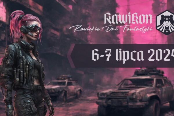plakat reklamujący Rawickie Dni Fantastyki, czyli Rawikon
