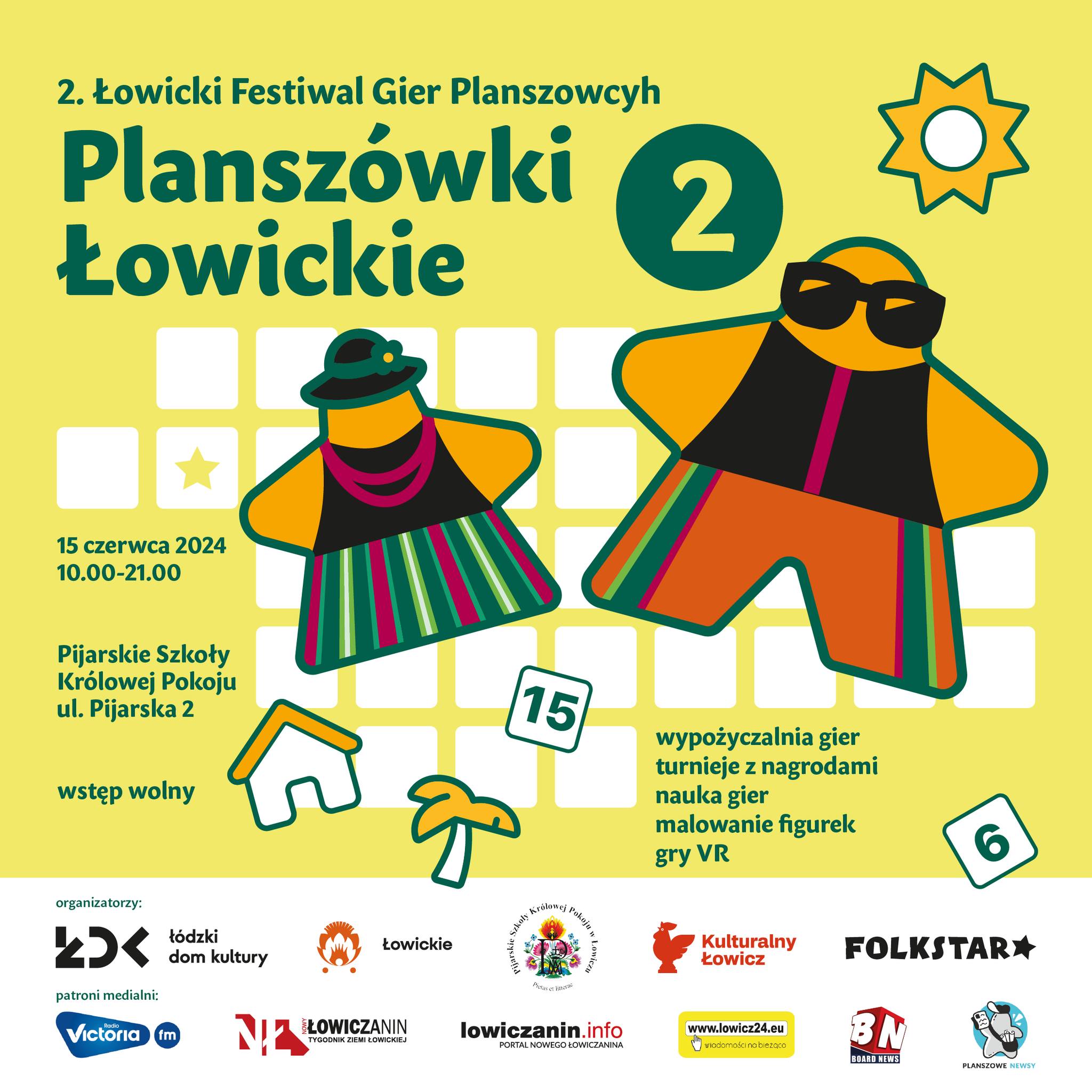 plakat festiwalu Planszówki Łowickie