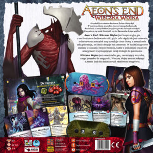 grafika prezentująca spód pudełka do gry Aeon's End: Wieczna Wojna