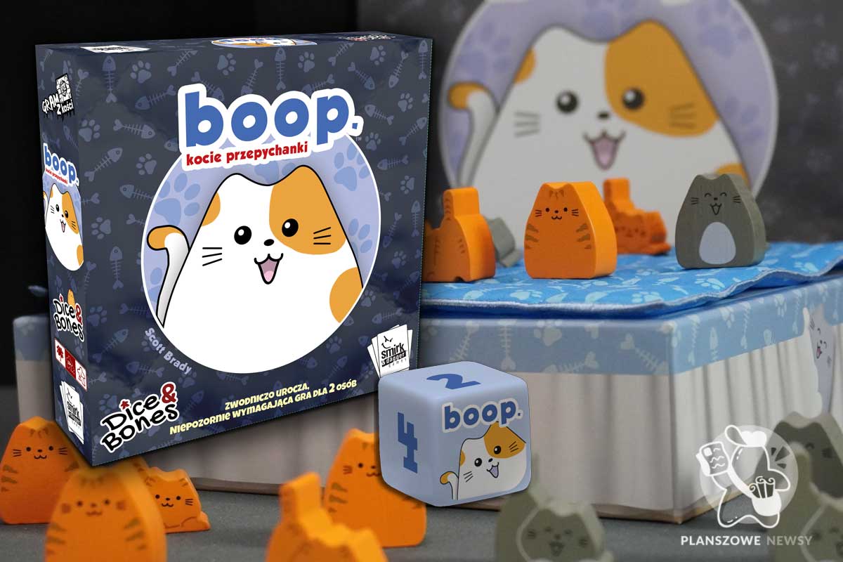 Boop. kocie przepychanki okładka i komponenty gry