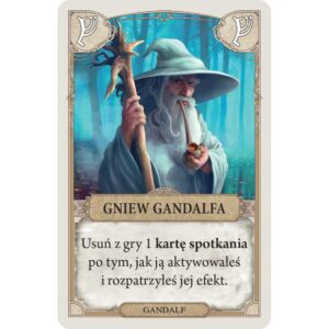 karta z Gandalfem do gry Władca Pierścieni: WYprawa do Góry Przeznaczenia