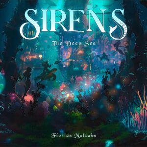 grafika prezentująca pudełko gry SIrens: The Deep Sea, na którym jest ilustracja podwodnego świata