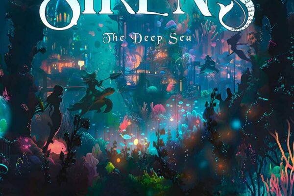 grafika prezentująca pudełko gry SIrens: The Deep Sea, na którym jest ilustracja podwodnego świata