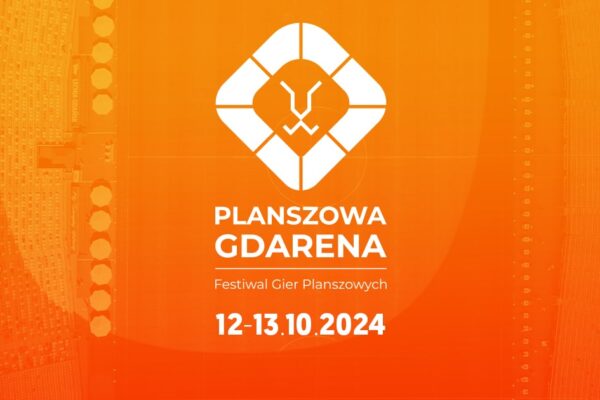 Plakat festiwalu gier planszowych GDArena 2024.