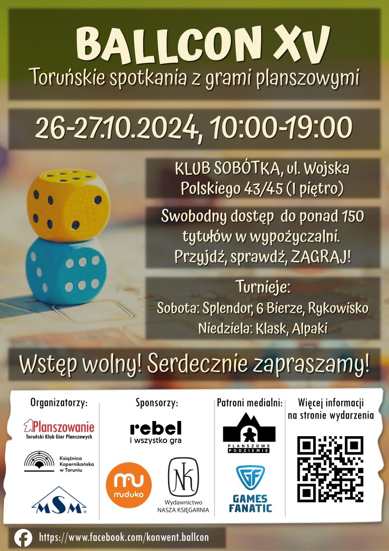 plakat reklamujący wydarzenie BALLCON XV edycja