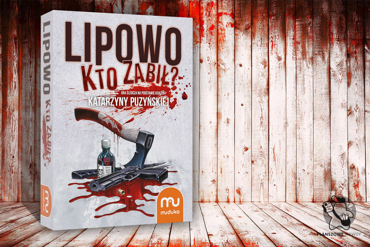 grafika prezentująca pudełko gry "Lipowo. Kto zabił?"