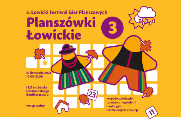 plakat reklamujący wydarzenie Planszóki Łowickie