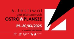 Grafika promująca 6. Festiwal Ostrowplansze 2025 z datą wydarzenia