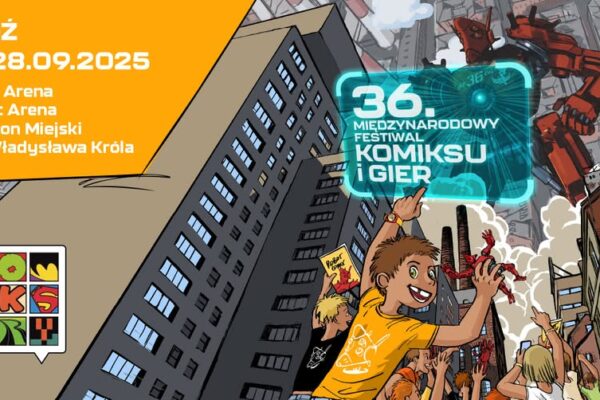 36. Międzynarodowy Festiwal Komiksu i Gier w Łodzi we wrześniu. Znamy datę wydarzenia 36. Międzynarodowy Festiwal Komiksu i Gier - plakat promujący Festiwal