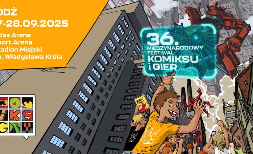 36. Międzynarodowy Festiwal Komiksu i Gier - plakat promujący Festiwal