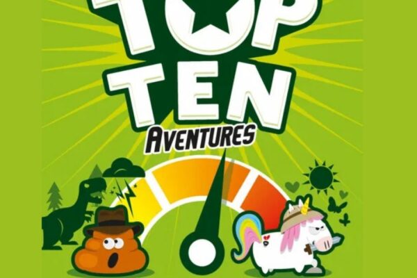 Top Ten Adventures – nowa imprezowa gra od Cocktail Games Okładka gry Top Ten Adventures.