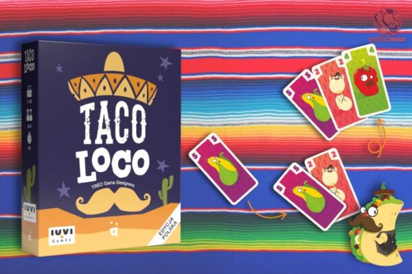 Pudełko gry i karty Taco Loco