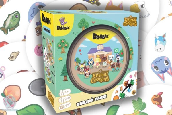 Grafika przedstawiająca pudełko gry Dobble Animal Crossing