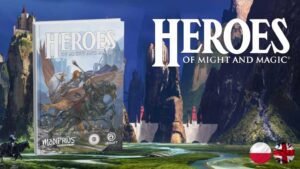 grafika prezentująca podręcznik do gry fabularnej Heroes of Might and Magic