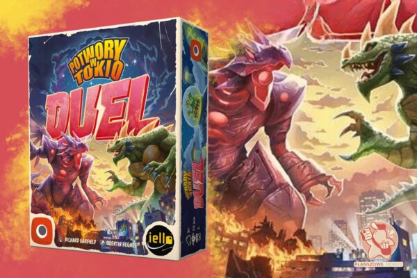 grafika prezentująca pudełko do gry Potwory w Tokyo Duel