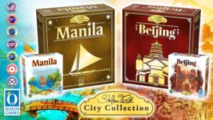 grafika prezentująca dwa pudełka gier z serii City Collection - Manila i Beijing