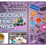Plakat promujący Bydgoską Strefę Gier Bez Prądu.