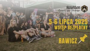 Baner promujący RawiKon 2025.